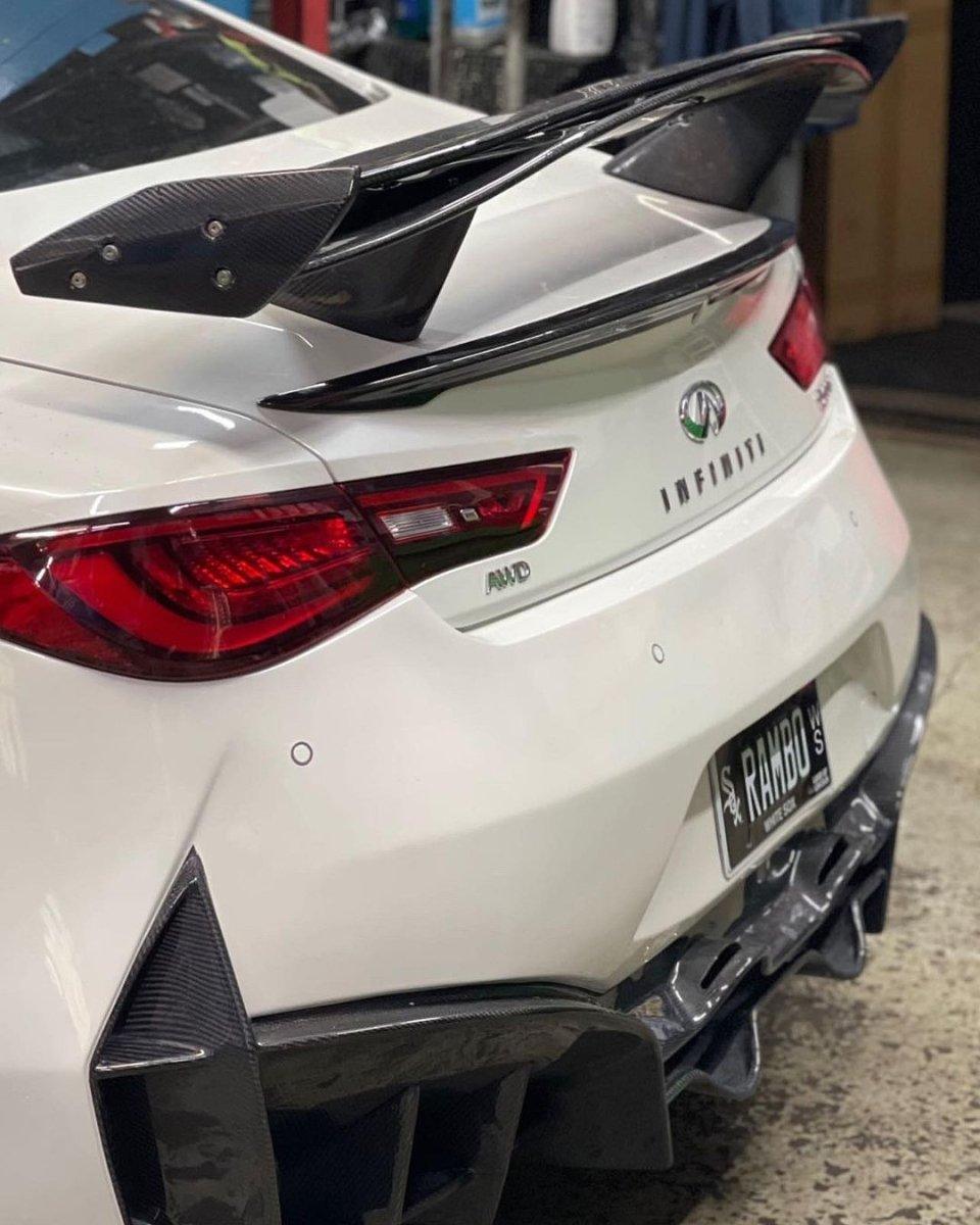 Infiniti Q60 Red Sport/Pure Aftermarket Parts - CMST Tuning Rear ...
