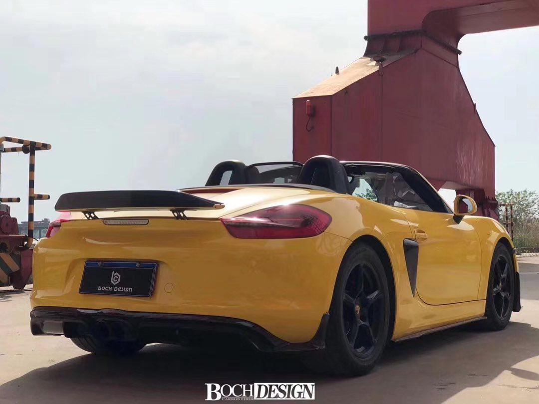 Posche 981 Rear Porsche 981 Boxster Base / S / GTS Aftermarket Parts - CMST Tuning Rear ...