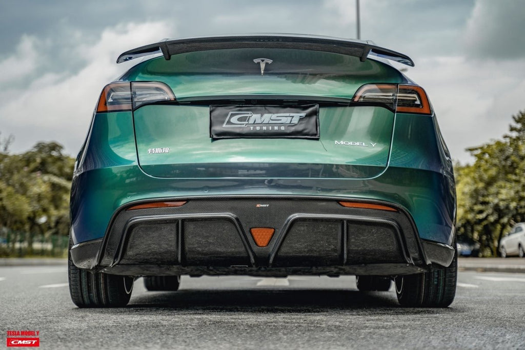 CMST Tuning Carbon Fiber Rear Spoiler Ver.2 for Tesla Model Y - Performance SpeedShop