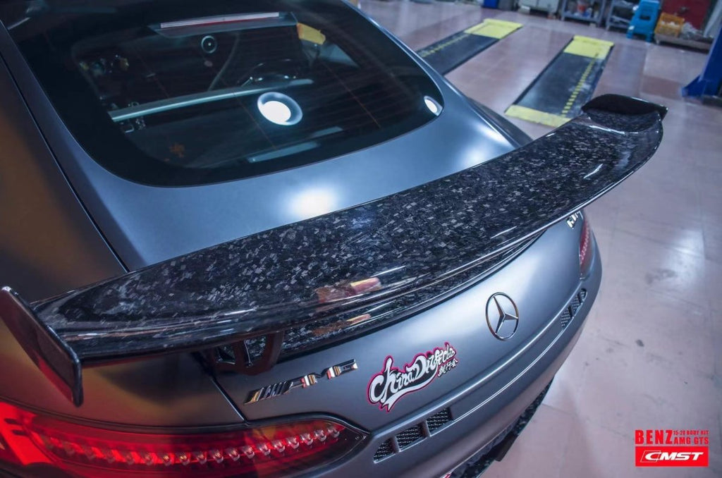 CMST Tuning Carbon Fiber Rear Spoiler Wing Ver.2 for Mercedes Benz C190 AMG GT GTS GTC 2015-2021 - Performance SpeedShop