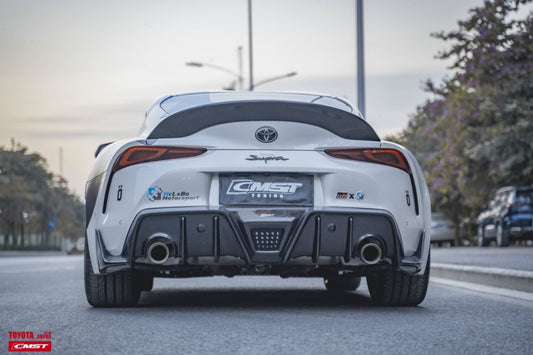 Toyota Supra MK5 A90 A91 3.0 2.0 2020-ON with Aftermarket Parts - Rear Diffuser Carbon Fiber / FRP from CMST Tuning