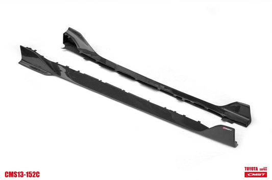 Toyota Supra MK5 A90 A91 3.0 2.0 2020-ON with Aftermarket Parts - Side Skirts Carbon Fiber / FRP from CMST Tuning