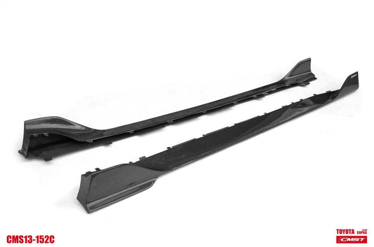 Toyota Supra MK5 A90 A91 3.0 2.0 2020-ON with Aftermarket Parts - Side Skirts Carbon Fiber / FRP from CMST Tuning