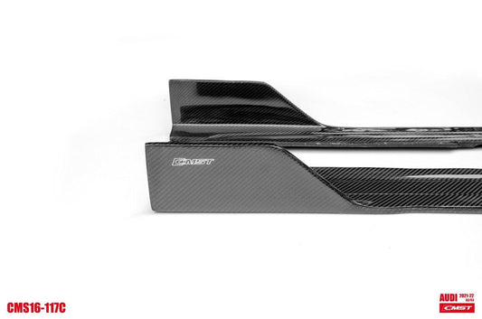 Audi S3 A3 8Y 2021-ON with Aftermarket Parts - Side Skirts Carbon Fiber from CMST Tuning