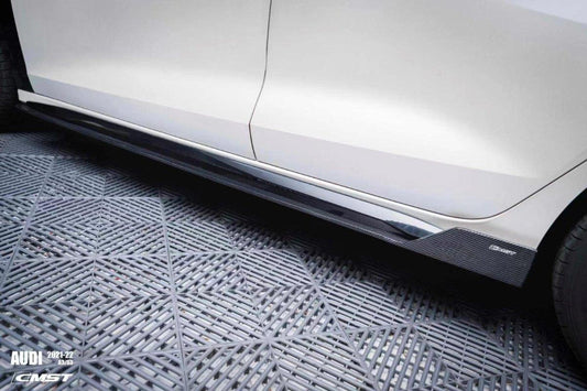 Audi S3 A3 8Y 2021-ON with Aftermarket Parts - Side Skirts Carbon Fiber from CMST Tuning