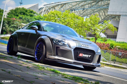 Audi TT TTS TTRS MK2 8J 8.5J 2007 2008 2009 2010 2011 2012 2013 2014 2015 with Aftermarket Parts - Side Skirts Carbon Fiber / FRP from CMST Tuning