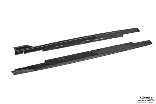 Honda Civic 11th Gen FE1 FE2 FE4 2022-ON with Aftermarket Parts - Side Skirts Carbon Fiber / FRP from CMST Tuning
