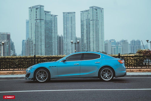 Maserati Ghibli 2018-ON with Aftermarket Parts - Side Skirts Carbon Fiber / FRP from CMST Tuning