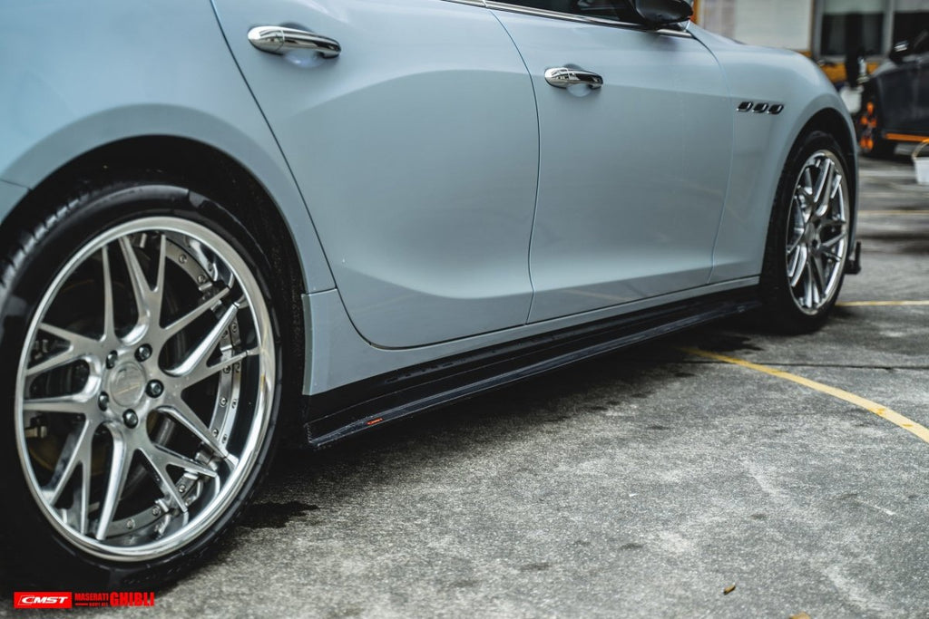 CMST Tuning Carbon Fiber Side Skirts for Maserati Ghibli 2018-ON - Performance SpeedShop