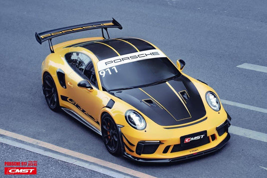 Porsche 991 991.1 911 Turbo/Turbo S/GT3RS 2012-2016 & 991 991.2 911 Turbo/Turbo S/GT3RS/GT2RS 2017-2019 with Aftermarket Parts - Vacuumed Carbon & FPR Side Skirts from CMST Tuning