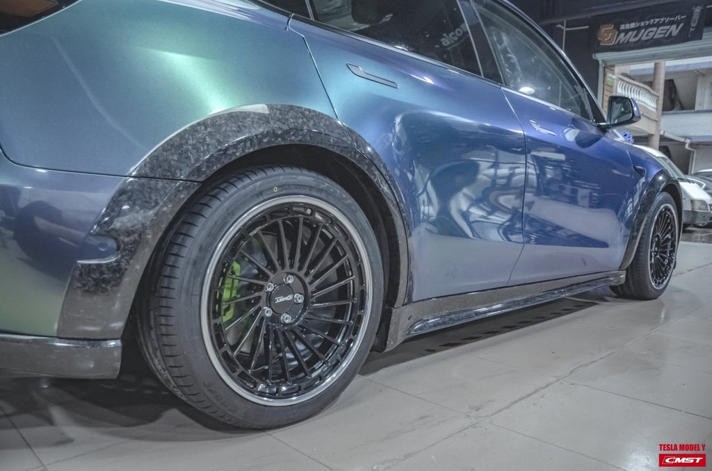CMST Tuning Carbon Fiber Side Skirts Ver.1 for Tesla Model Y - Performance SpeedShop
