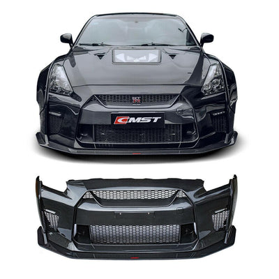 CMST Tuning Carbon Fiber Front Bumper & Lip for Nissan GTR GT-R R35 2008-2016 Facelift Conversion - Performance SpeedShop