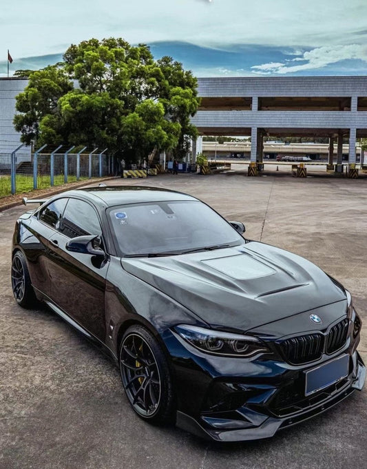 BMW M2/M2C F87 2016-2021 & 2 Series 228i 230i M235i M240i F22 F23 2014-2021 with Aftermarket Parts - Carbon Fiber & FRP Hood Bonnet from CMST Tuning
