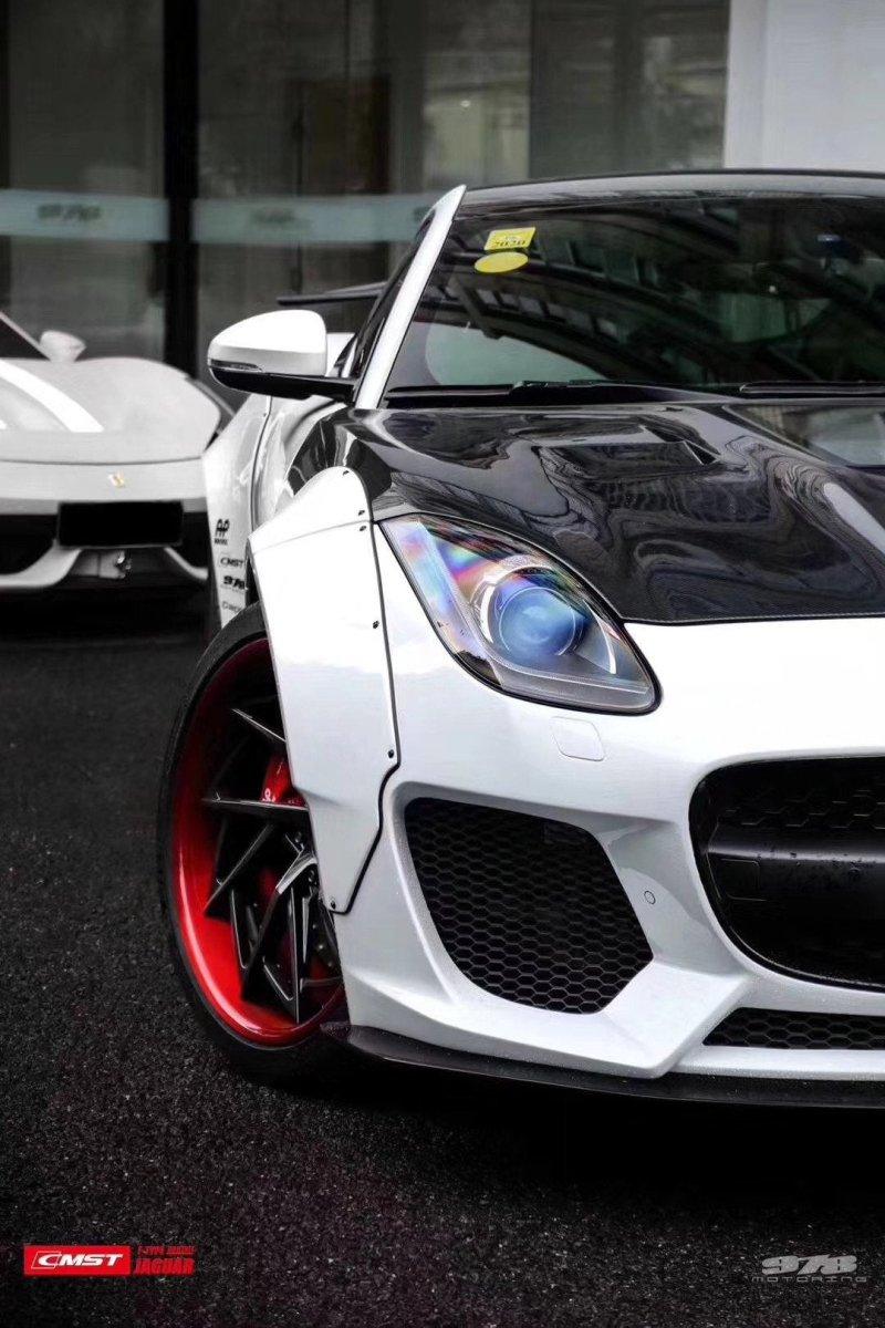 Full Tuning CMST Tuning Carbon Fiber Widebody Full Kit for Jaguar F-Type ...