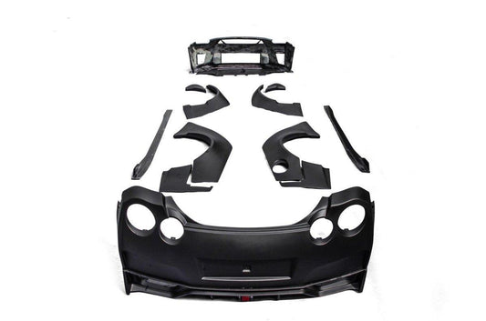 Nissan GTR Nismo T-Spec Black Edition Track Eidtion Premium Pure 2008-2023 with Aftermarket Parts - Stage 1 Style Rear Bumper & Diffuser Carbon Fiber / FRP from CMST Tuning