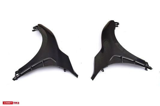 Honda Civic Type-R FK8 2017-2021 with Aftermarket Parts - Front Fenders Carbon Fiber/FRP from CMST Tuning