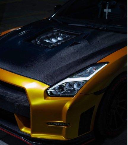 Upgrade Your Nissan GTR Nismo Black Edition Track Eidtion Premium Base 2008-2016 (for installation on 2017-2024 vehicles, 2008-2016 front bumper is recommended) with Aftermarket Parts - Tempered Clearview Glass Style Hood Bonnet Carbon Fiber / FRP from CMST Tuning
