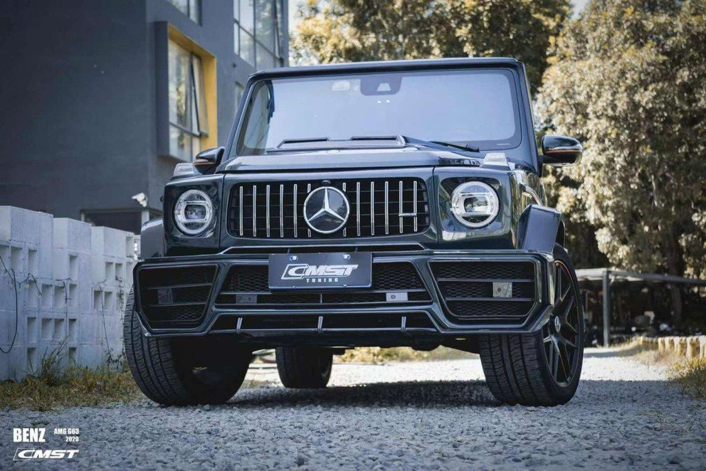 Mercedes Benz G63 AMG W463 W464 2019-ON with Aftermarket Parts - Front Bumper & Lip Carbon Fiber/FRP from CMST Tuning