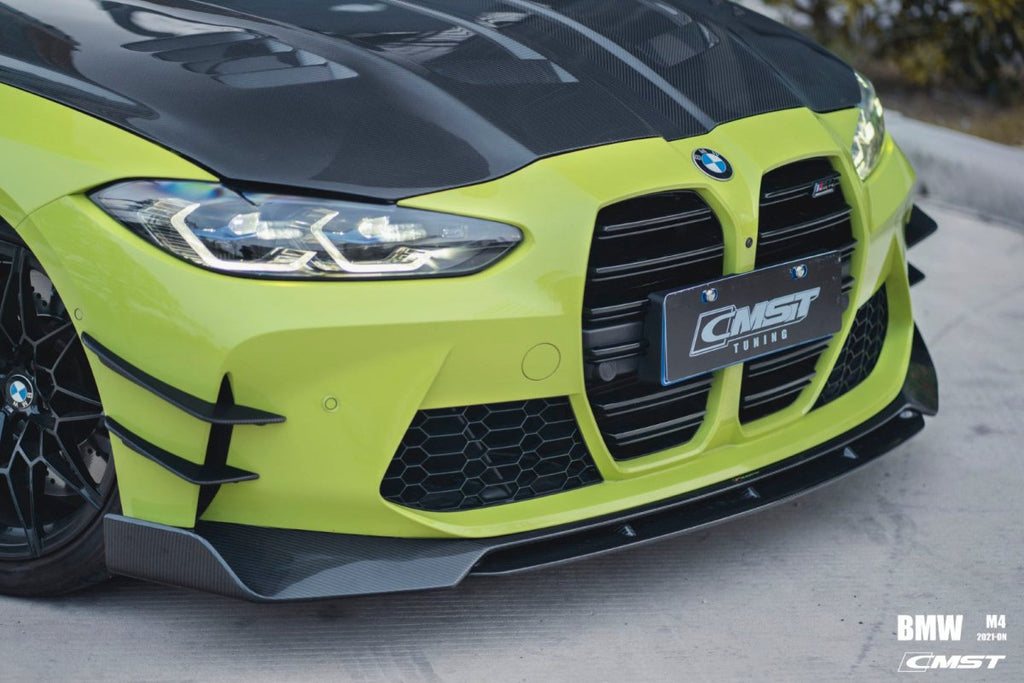 CMST Tuning Pre-preg Carbon Fiber Front Bumper Canards For BMW M3 G80 M4 G82 G83 - Performance SpeedShop