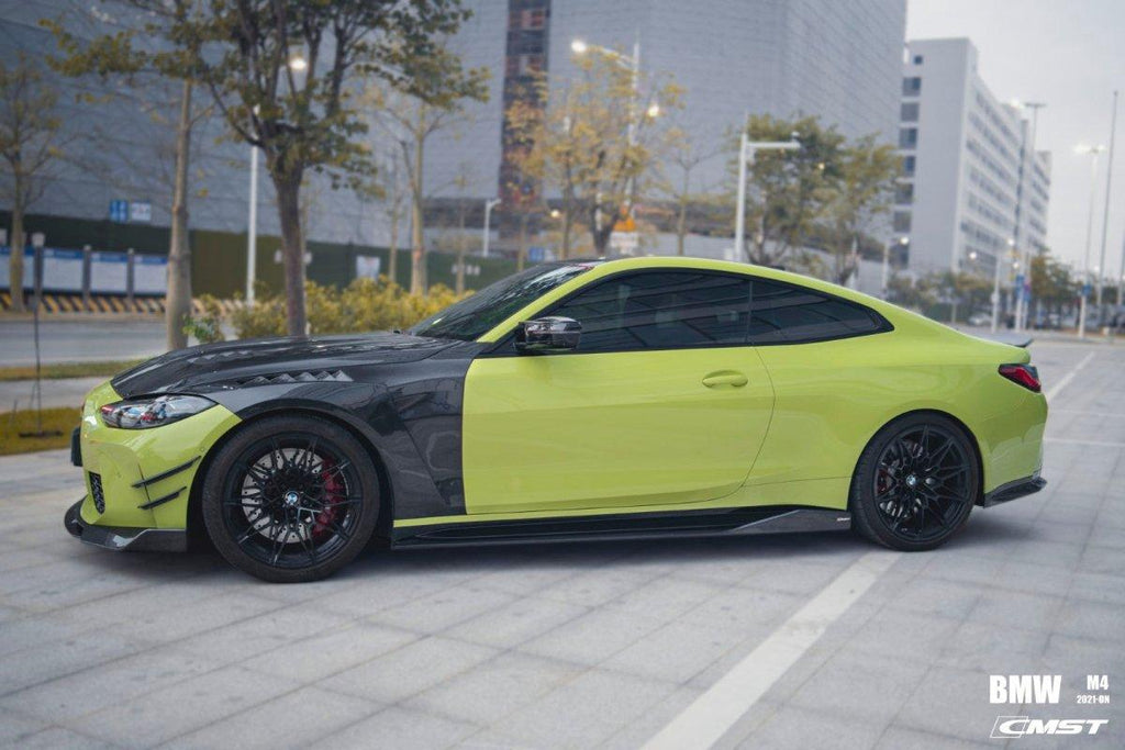 BMW M4 / M4C / M4CS G82 G83 2021-ON with Aftermarket Parts - Pre-preg Carbon Fiber & FRP Front Fenders from CMST Tuning