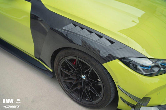 BMW M4 / M4C / M4CS G82 G83 2021-ON with Aftermarket Parts - Front Fenders Carbon Fiber / FRP from CMST Tuning