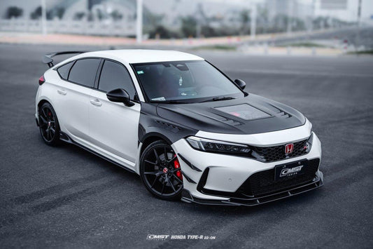Honda Civic Type-R FL5 2023-ON with Aftermarket Parts - Pre-preg Carbon Fiber/FRP Front Fenders from CMST Tuning