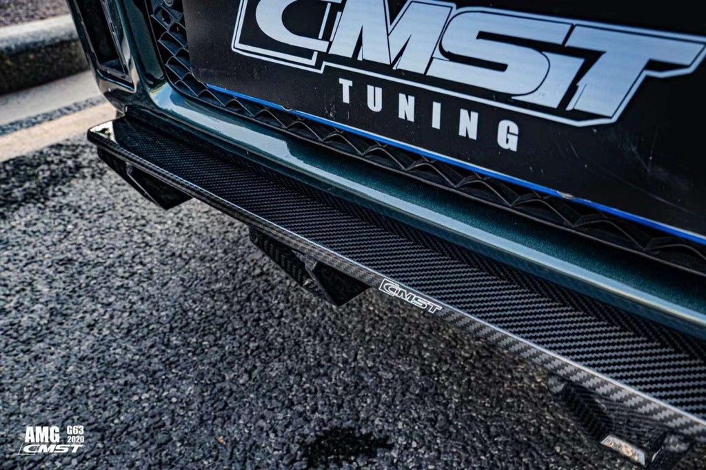 Mercedes Benz G63 AMG W463 W464 2019-ON with Aftermarket Parts - Pre-preg Carbon Fiber FRP Front Lip Splitter from CMST Tuning