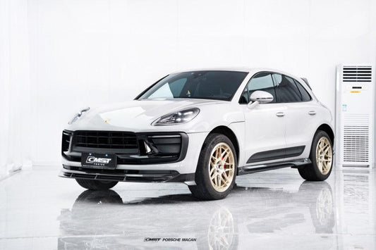 Porsche Macan 95B.3 Base/S/T/GTS/Turbo 2022-2025 with Aftermarket Parts - Front Lip Carbon Fiber / FRP from CMST Tuning