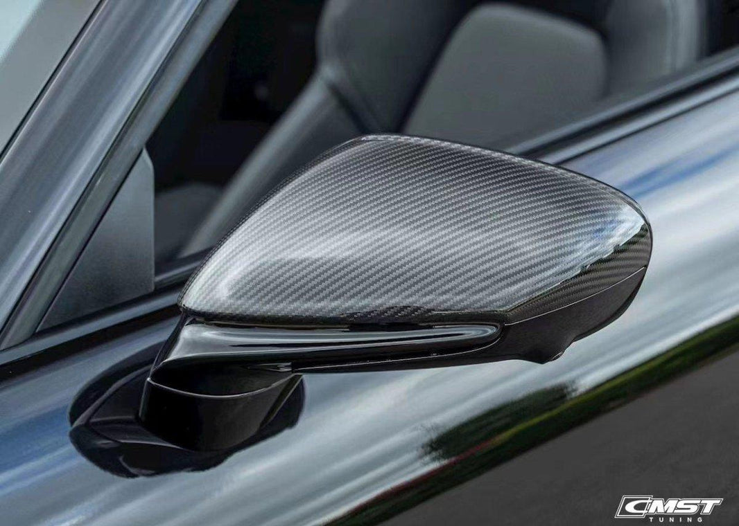 AutoTecknic Sport Design Carbon Mirror Arm Set - Porsche 991.1 & 991.2 Turbo | GT3 | GT4 main image 0