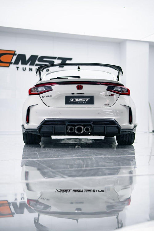 Honda Civic Type-R FL5 2023-ON with Aftermarket Parts - Pre-preg Carbon Fiber/FRP Rear Diffuser from CMST Tuning