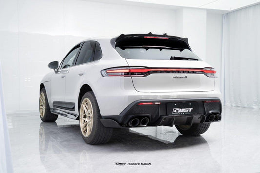 Porsche Macan 95B.3 Base/S/T 2022 2023 2024 2025 with Aftermarket Parts - Rear Diffuser Carbon Fiber / FRP from CMST Tuning