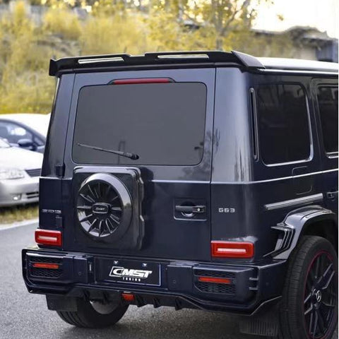 Mercedes Benz G63 AMG G550 W463 W464 2019-ON with Aftermarket Parts - Pre-preg Carbon Fiber FRP Rear Roof Spoiler from CMST Tuning