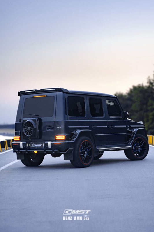 Mercedes Benz G63 AMG G550 W463 W464 2019-ON with Aftermarket Parts - Pre-preg Carbon Fiber FRP Rear Roof Spoiler from CMST Tuning