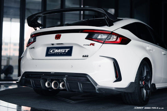 Honda Civic Type-R FL5 2023-ON with Aftermarket Parts - Pre-preg Carbon Fiber/FRP Rear Wing from CMST Tuning
