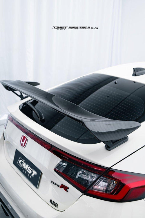 Honda Civic Type-R FL5 2023-ON with Aftermarket Parts - Pre-preg Carbon Fiber/FRP Rear Wing from CMST Tuning