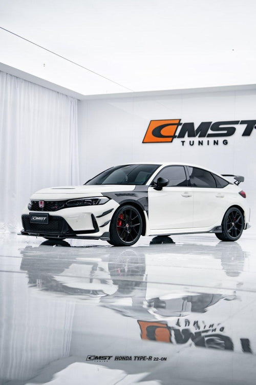 Honda Civic Type-R FL5 2023-ON with Aftermarket Parts - Pre-preg Carbon Fiber/FRP Side Skirts from CMST Tuning