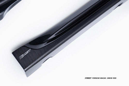 Porsche Macan 95B.3 Base/S/T 2022-2025 with Aftermarket Parts - Side Skirts Carbon Fiber / FRP from CMST Tuning