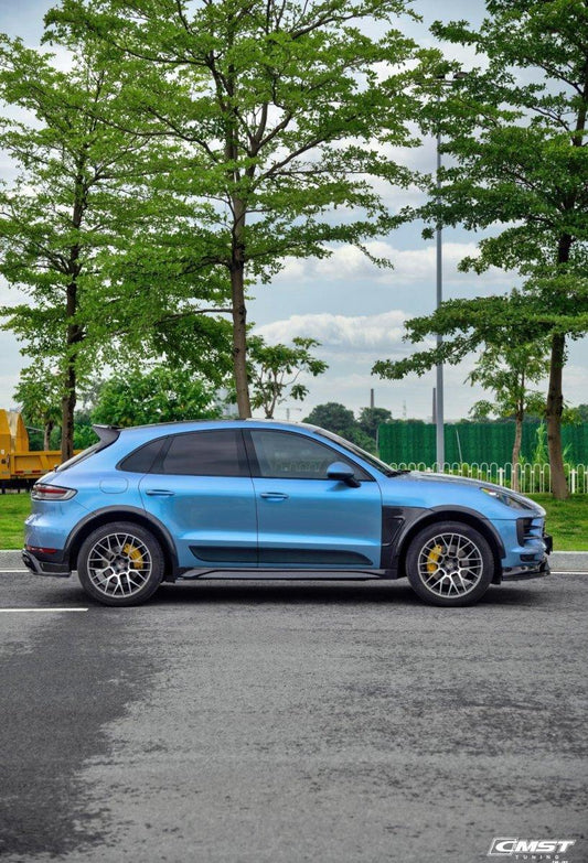 Porsche Macan 95B.1 Base/S/GTS/Sport Edition/Turbo 2015 2016 2017 2018 & Macan 95B.2 Base/S/GTS/Turbo 2019 2020 2021 with Aftermarket Parts - Side Skirts Carbon Fiber / FRP from CMST Tuning