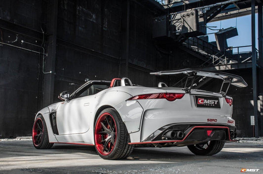 Jaguar F-Type SVR R S Base 2014-2020 with Aftermarket Parts - Widebody Wheel Arches Carbon Fiber / FRP from CMST Tuning

