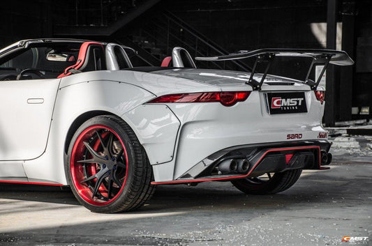 Jaguar F-Type SVR R S Base 2014-2020 with Aftermarket Parts - Widebody Wheel Arches Carbon Fiber / FRP from CMST Tuning
