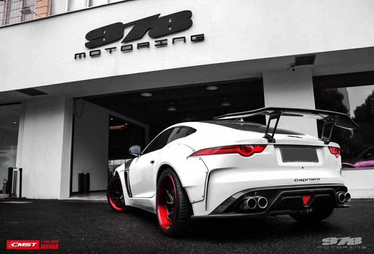 Jaguar F-Type SVR R S Base 2014-2020 with Aftermarket Parts - Widebody Wheel Arches Carbon Fiber / FRP from CMST Tuning
