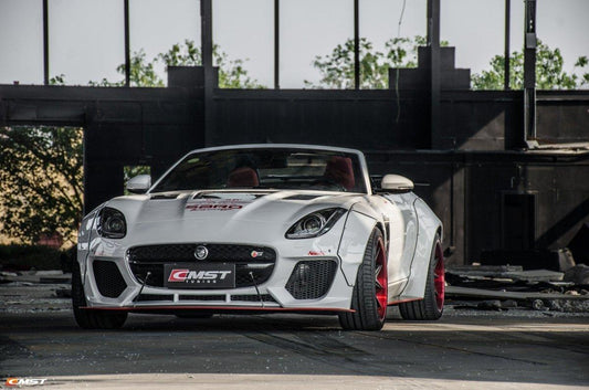Jaguar F-Type SVR R S Base 2014-2020 with Aftermarket Parts - Widebody Wheel Arches Carbon Fiber / FRP from CMST Tuning
