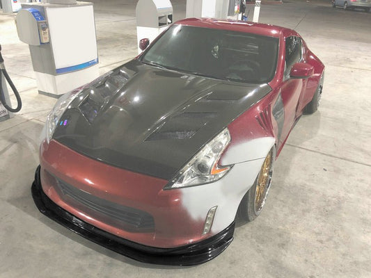 EPR Carbon Fiber 4 Kouki Late Model Varis Style Front Lip For 2012-ON 370Z Z34 Facelifted - Performance SpeedShop