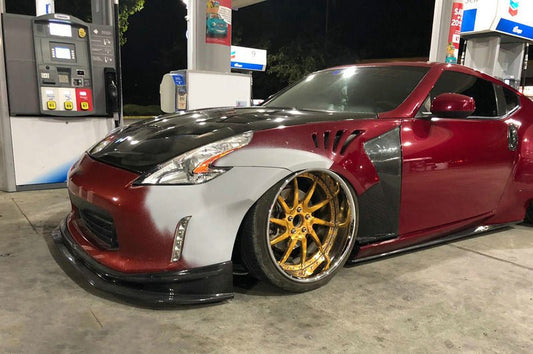 EPR Carbon Fiber 4 Kouki Late Model Varis Style Front Lip For 2012-ON 370Z Z34 Facelifted - Performance SpeedShop