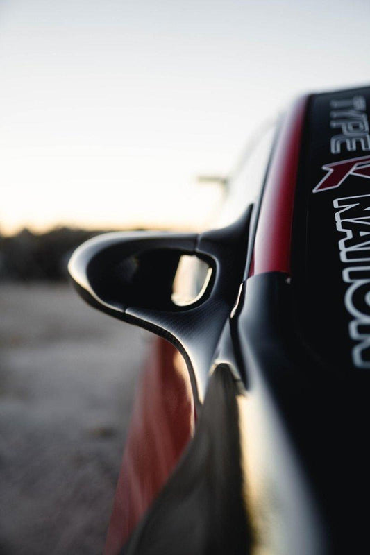 Honda Civic Type-R FK8 2017 2018 2019 2020 2021 & Civic 10th Gen FK7 2017 2018 2019 2020 2021 with Aftermarket Parts - Aero Mirror (Left & Right Hand Drive) Carbon Fiber from EPR USA