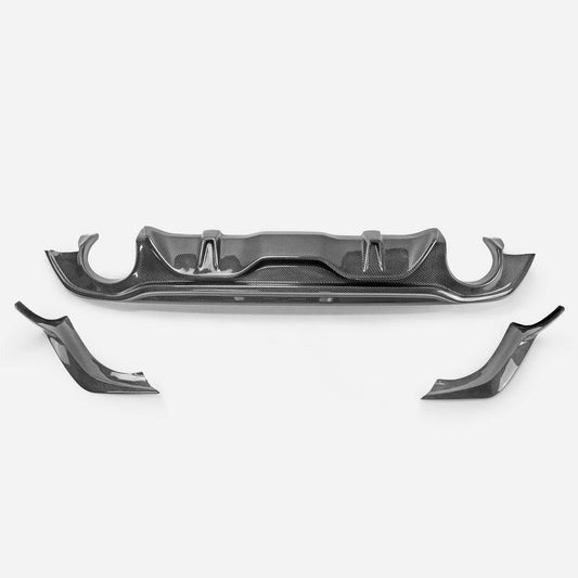EPR Carbon Fiber EPA V1 Type rear diffuser 3 Pcs for Infiniti Q60 CV37 17 onwards - Performance SpeedShop