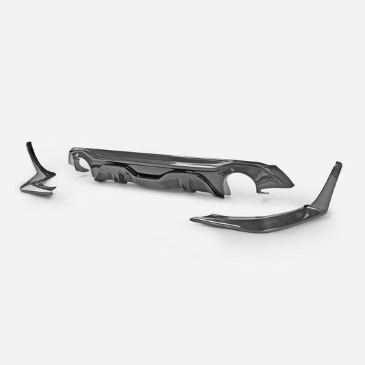 EPR Carbon Fiber EPA V1 Type rear diffuser 3 Pcs for Infiniti Q60 CV37 17 onwards - Performance SpeedShop