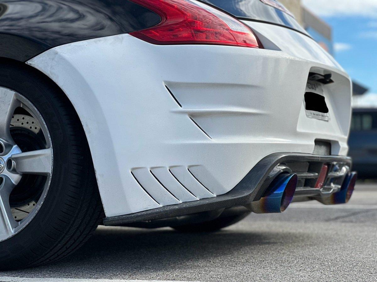 370z Metal Rear Diffusers EPR VRS Style Rear Bumper & Rear Diffuser For 2009-ON 370Z Z34 ...