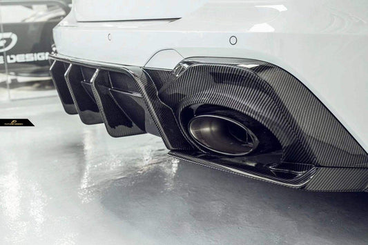 Future Design Blaze Carbon Fiber REAR DIFFUSER & CANARDS for Audi RS6 RS7 C8 2020-ON - Performance SpeedShop