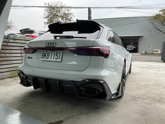 Future Design Blaze Carbon Fiber REAR DIFFUSER & CANARDS for Audi RS6 RS7 C8 2020-ON - Performance SpeedShop